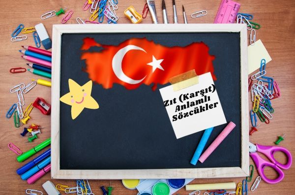  1.Sınıf Türkçe Zıt (Karşıt) Anlamlı Sözcükler Testi