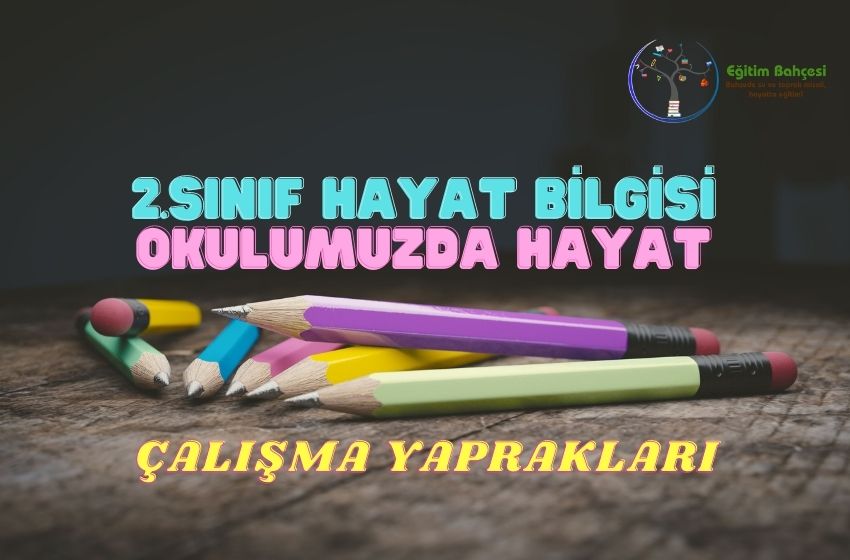  2.Sınıf Hayat Bilgisi Okulumuzda Hayat Çalışma Yaprakları