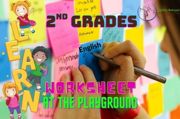2.Sınıf İngilizce At The Playground Çalışma Kağıtları
